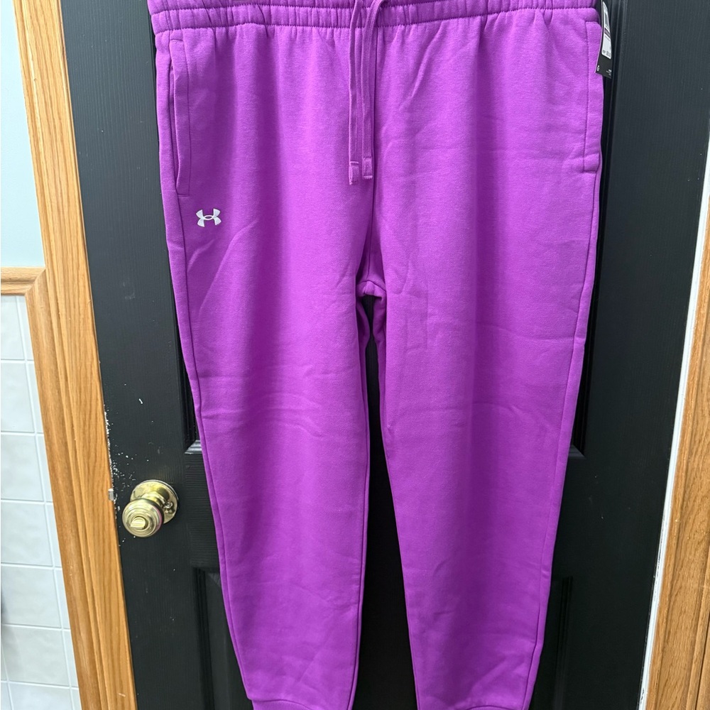 Plus size - Under Armour Purple Joggers
